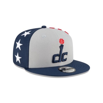 Blue Washington Wizards Hat - New Era NBA City Edition 59FIFTY Fitted Caps USA2346978